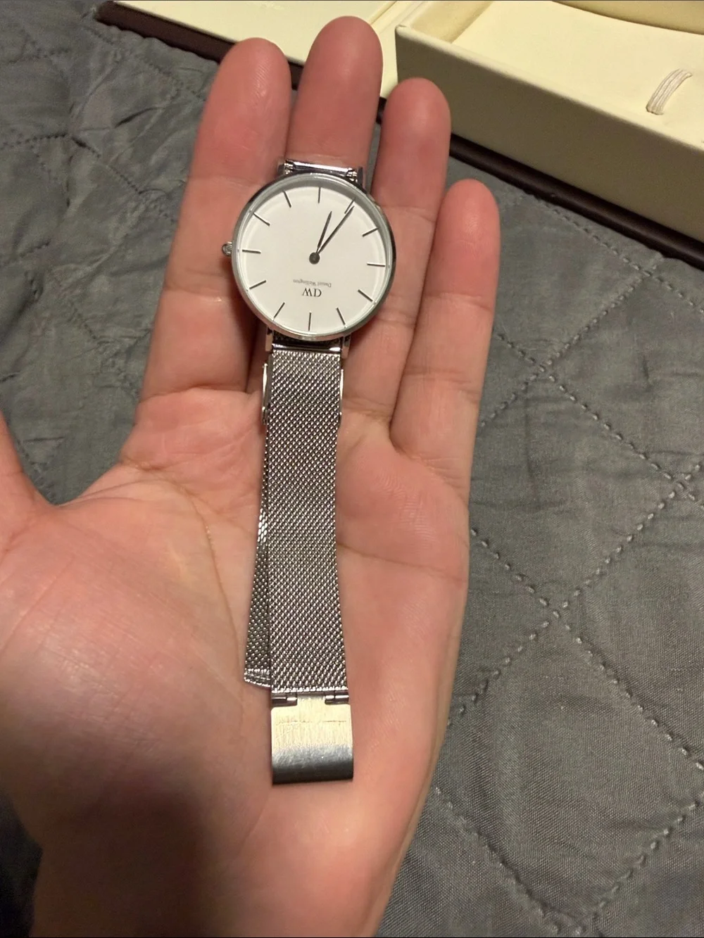 Daniel Wellington Brown Leather Travel Case and Watch